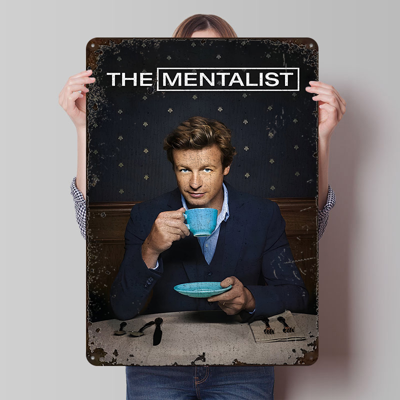 Wine Tag Label - De Mentalist TV Show Metal Poster