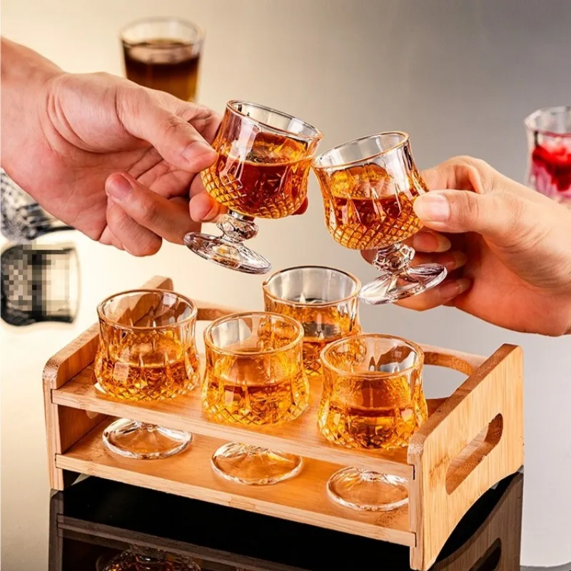Wine Glass Set Crystal - 6 Stuks Borrelglas Wijn Set Baijiu