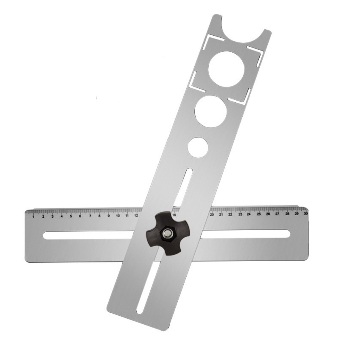 Spirit Measure Jigger - Verstelbare Tegelgat-Centreerboorgids, Multi-Size Locator voor het