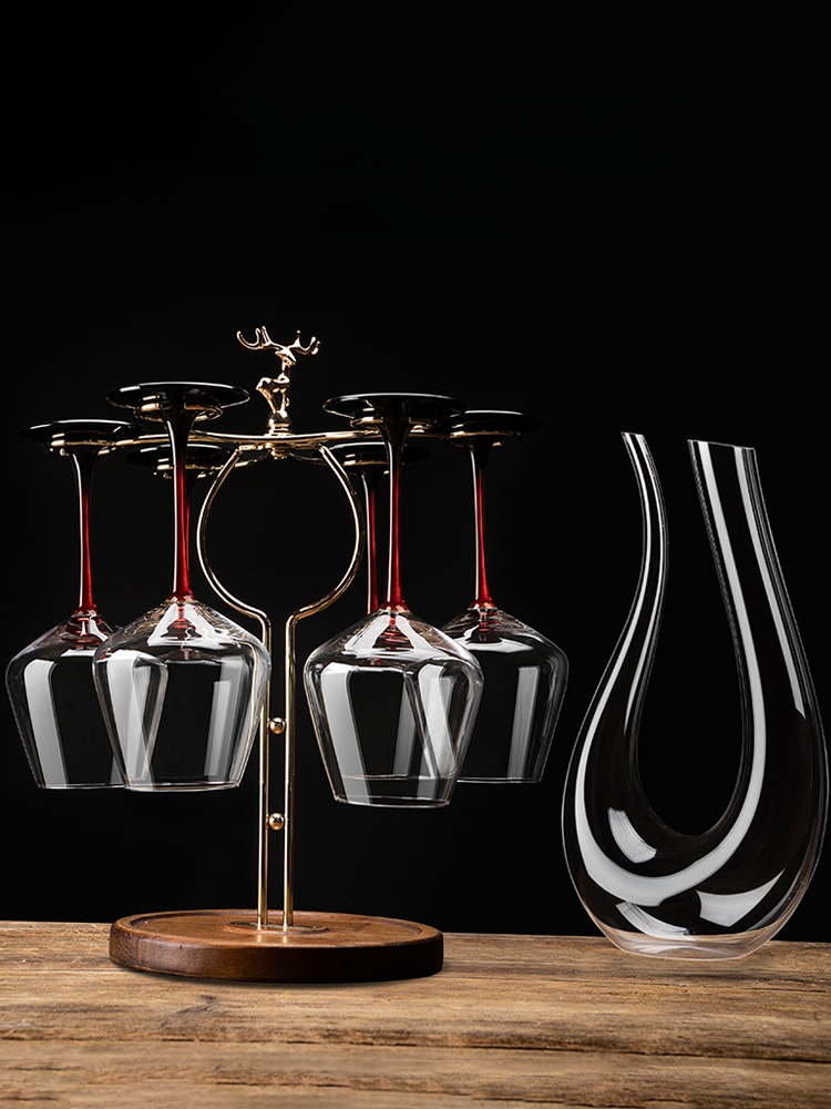 Wine Glass Set Crystal - Kristallen wijnglazen set grote bordeauxrode wijnglazen