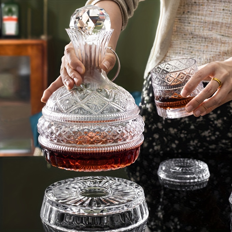 Wine Glass Set Crystal - Kristallen wijnkaraf Elegante handgemaakte glazen wijnkarafset