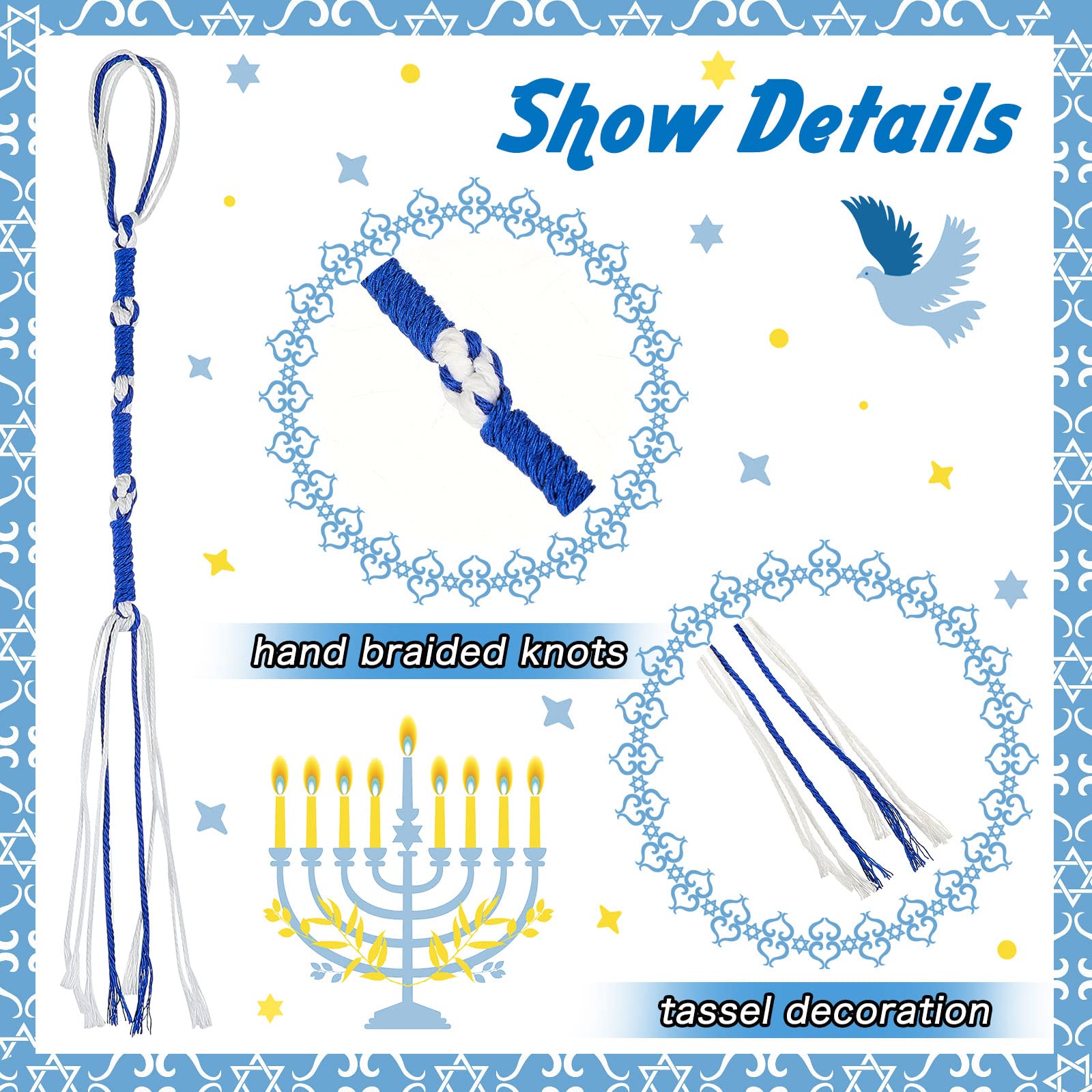 8/16 Stuks Blauw Wit Hebreeuws - Cocktail Shaker Set recensie en prijs