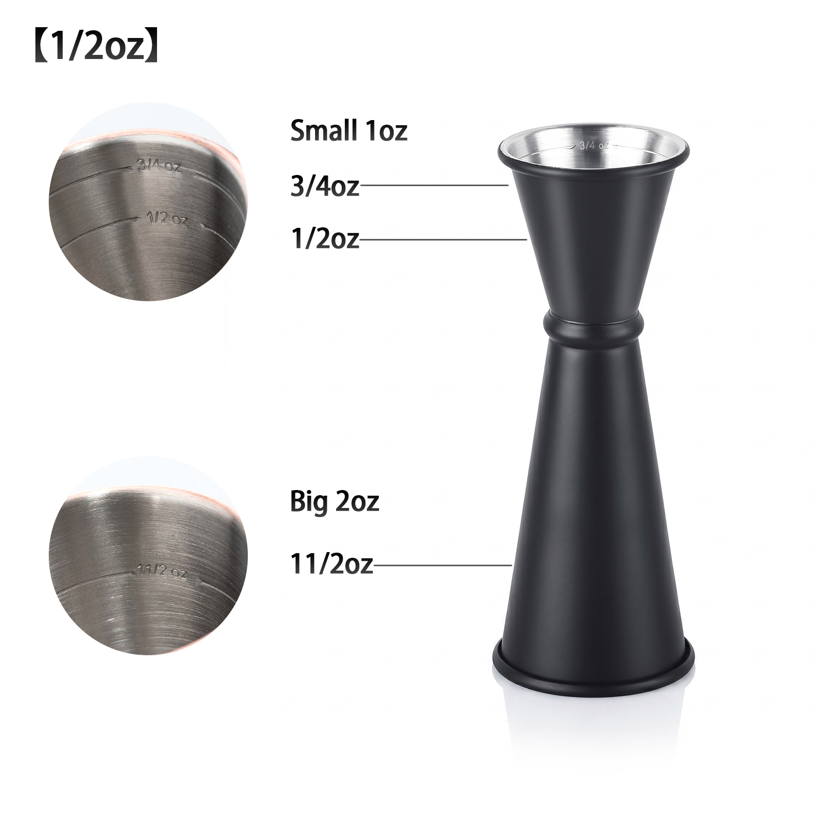 30/60ml Cocktailbar RVS Jigger - Spirit Measure Jigger recensie en prijs
