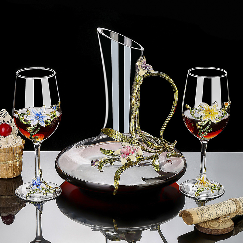 Emaille kristallen vintage bek - Wine Glass Set Crystal recensie en prijs