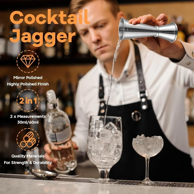 Rvs 30/60 ml Cocktail Wijn Sha - Spirit Measure Jigger recensie en prijs
