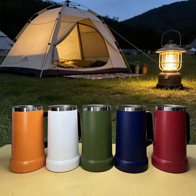 Geïsoleerde roestvrijstalen bi - Beer Mug Handled recensie en prijs
