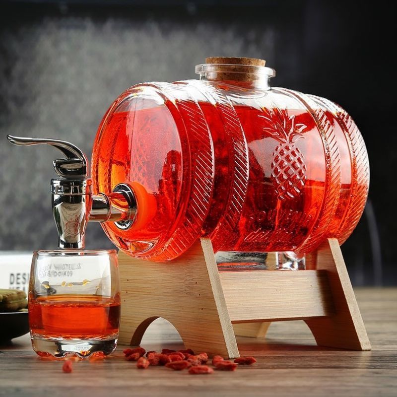 1L glazen whiskyvat wijnvat bi - Wine Beer Whiskey recensie en prijs